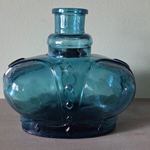 Vintage Blue Glass Vase
